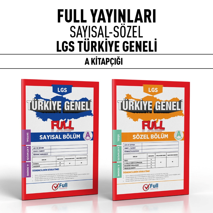 FULL 08.SINIF TÜRKİYE GENELİ SAY/SÖZ A -24-25